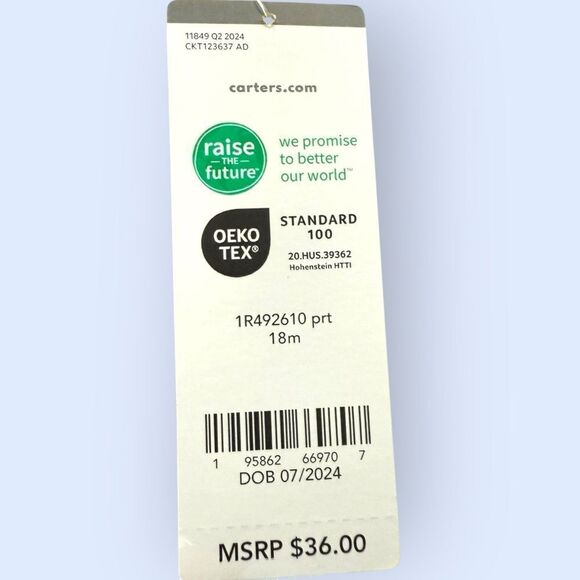 Carters 4 Pc Pajama Set — Woodland Creatures - Picture 7 of 9